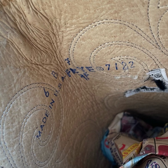 FRYE Metallic Gold Stitched Knee High Western Festival Cowboy Boots - Picture 4 of 15